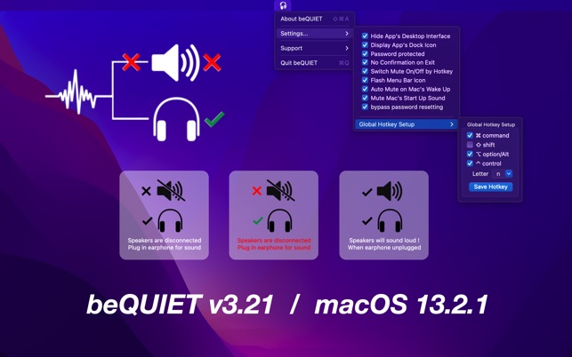 beQUIET Pro For Mac v5.2.1 Powerful App Designed For Journalists, Teachers, Students beQUIET Pro For Mac v5.2.1 Powerful App Designed For Journalists, Teachers, Students