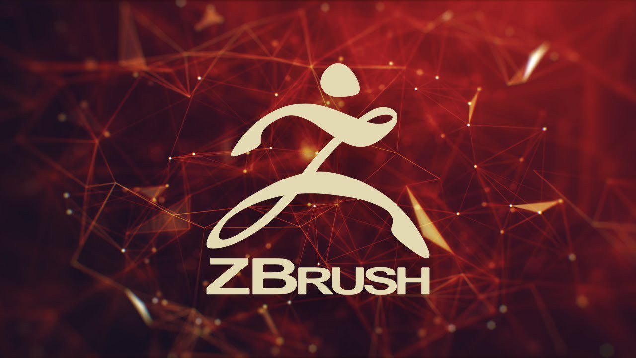 Zbrush Logo With A Man Running In Front Of It, Representing The Dynamic And Powerful Features Of Pixologic Zbrush Crack.