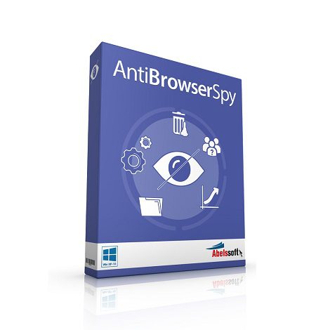 Anti-Spy Software Logo With Repeated Text 'Anti-Spy' In A Diagonal Pattern. Logo For Abelssoft Antibrowserspy 2025.