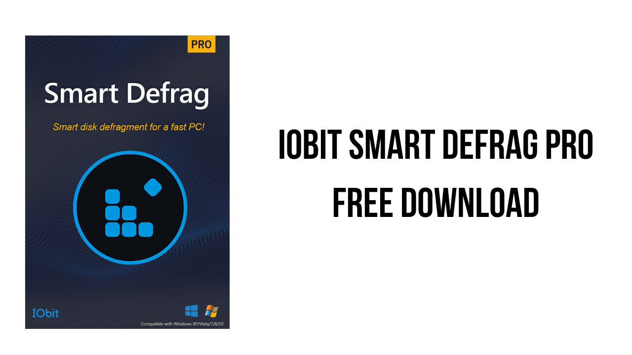 Iobit Smart Defrag Pro V10.0.0.374 With Patch Image Of An Iobit Smart Defrag Pro Promotional Graphic. The Left Side Showcases The Software'S Box With &Quot;Smart Defrag&Quot; And &Quot;Smart Disk Defragment For A Fast Pc!&Quot; Along With Its Logo. The Right Side Highlights, &Quot;Iobit Smart Defrag Pro V10.0.0.374 Free Download.