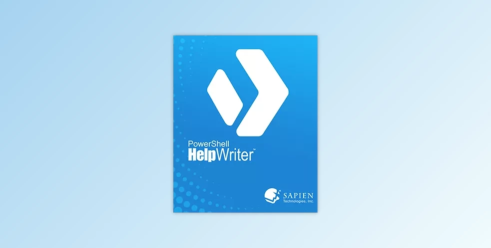 Sapien Powershell Helpwriter 2024 V3.0.69 X64 Incl Keygen - Khanpc A Blue Software Box Cover For Powershell Helpwriter By Sapien Technologies, Inc. Features A White Angular Logo And The Software Name In White Text. A Wave Of Small Dots Decorates The Lower Left Corner, Reflecting The Software'S Precision And Functionality Without Any Need For A Keygen.