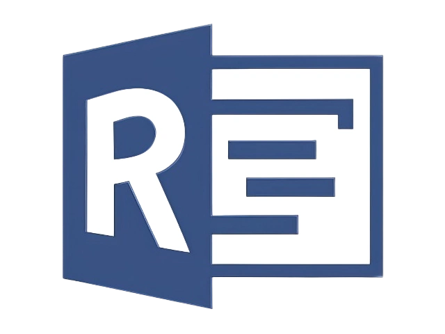 Rillsoft Project V9.0.615.204 Incl Keygen - Khanpc A Logo Featuring A Blue, Three-Dimensional Polygon With The White Letters &Quot;Re&Quot; On It, Reminiscent Of A Sleek Keygen Design. The &Quot;R&Quot; Is Larger, And The &Quot;E&Quot; Contains Horizontal Gaps Giving It A Stylized Appearance. The Edges Of The Polygon Create A Striking Three-Dimensional Effect.