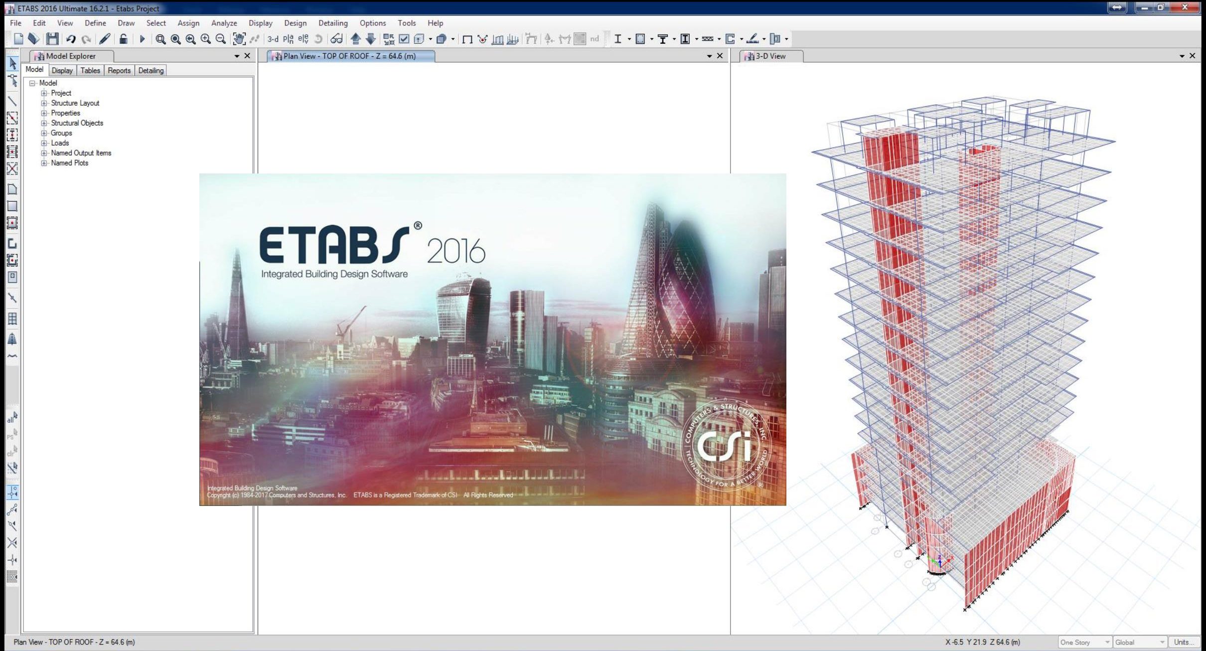 CSI ETABS 2016 Crack v16.2.2 Building Analysis, Design of Structural Analysis Software Download CSI ETABS 2016 Software Full Version