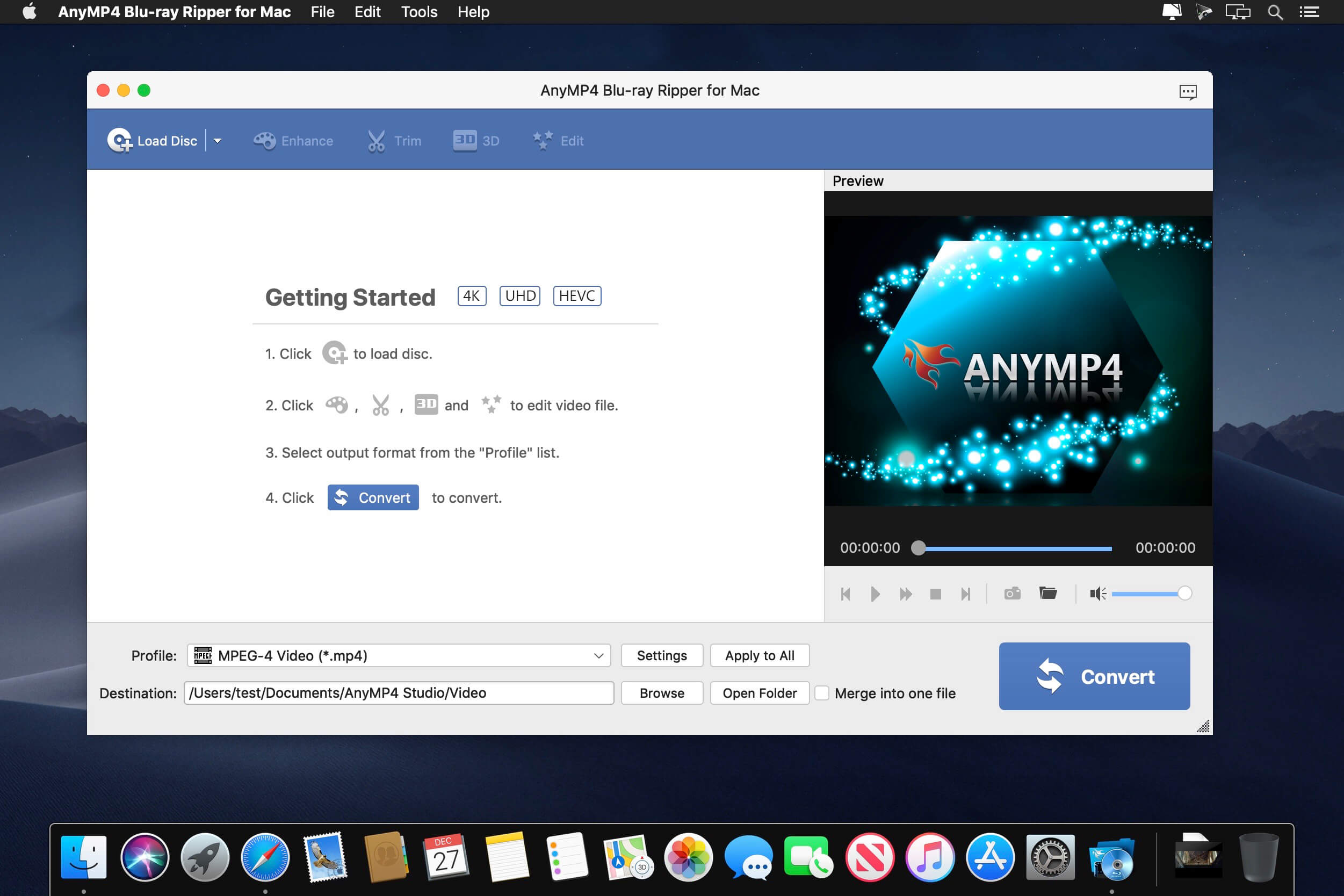 AnyMP4 Blu-ray Ripper For Mac v9.0.36 Best rip Blu Ray Discs App For MacOS X anymp4 blu ray ripper for mac