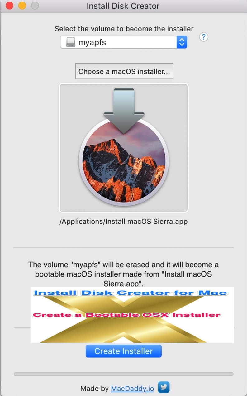 install disk creator for mac os x Install Disk Creator Mac OS Bootable USB Maker For mac OS X