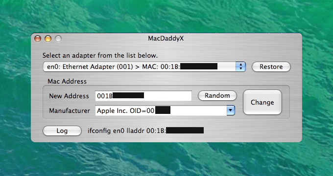 MacDaddyX For mac Full Version MacDaddyX MAC Address Changer Free Download