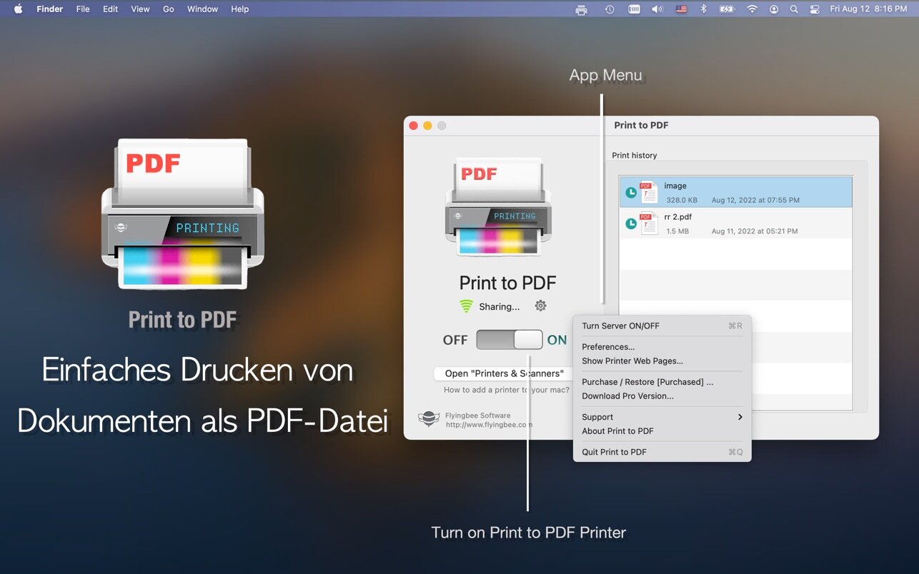 Print to PDF Pro For Mac v1.0.3 PDF Editor And PDF Creator App For Mac Download Print to PDF Pro For Mac For Mac