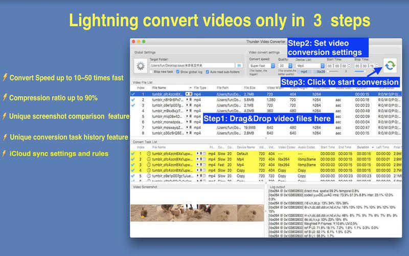 Thunder Video Pro For Mac v5.2 Best Video Converter App For MacOS X Thunder Video Pro For Mac
