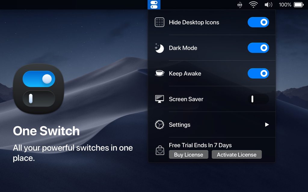 One Switch App Free for mac Download